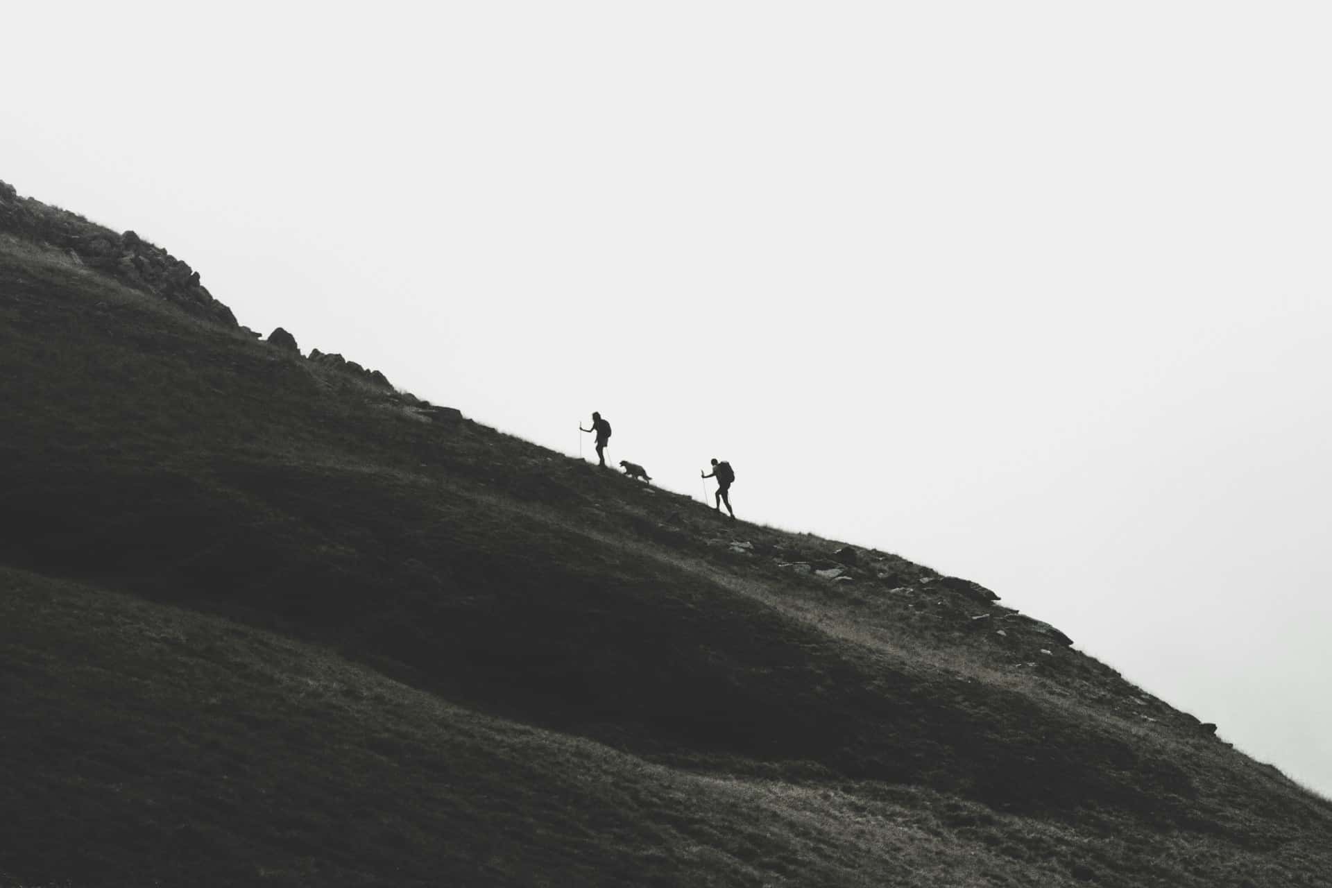 Mountain adventure landscape background for footer