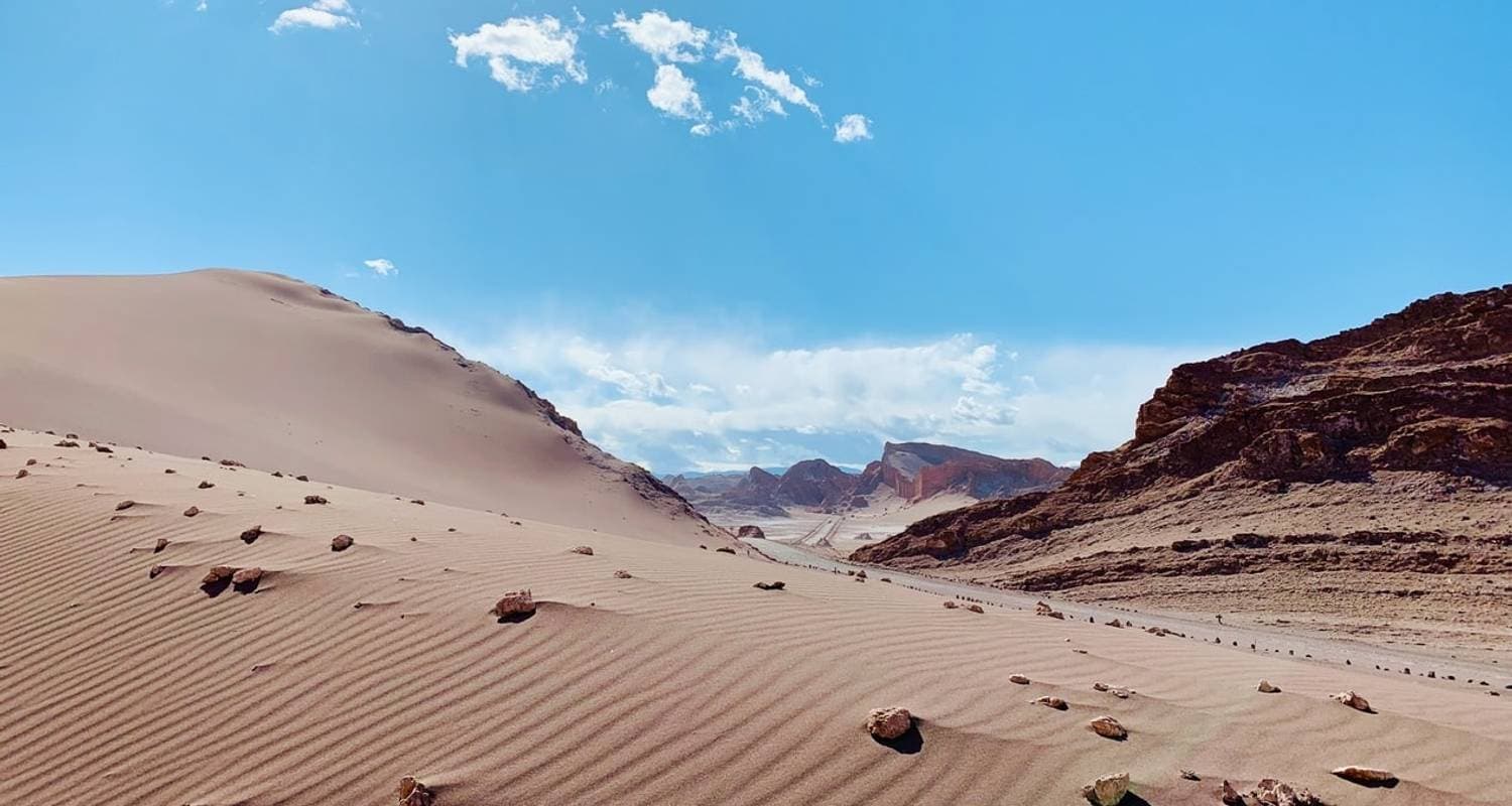 Valle de la Luna's otherworldly rock formations at sunset