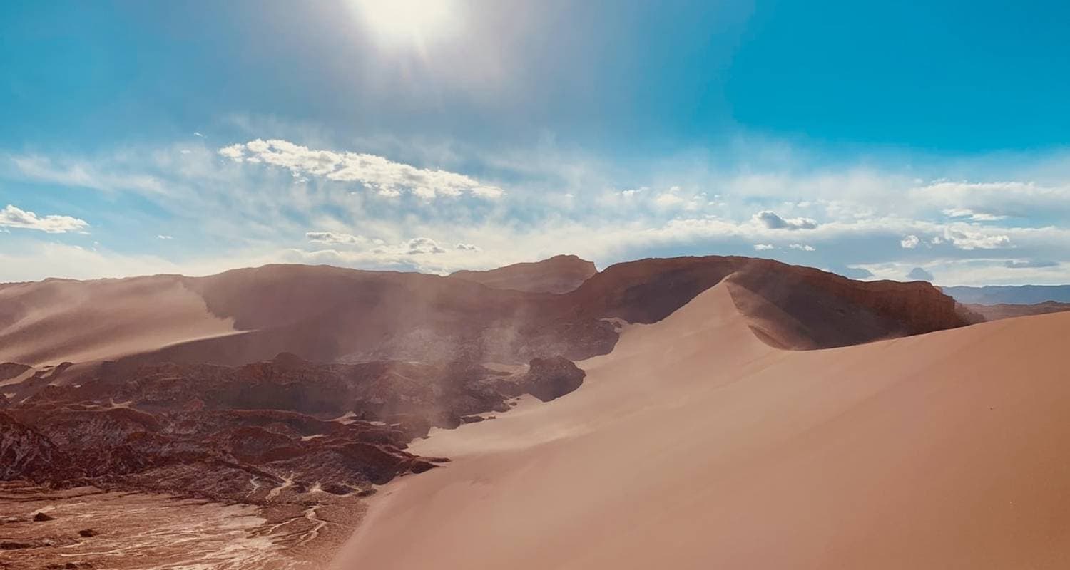Starry night sky over Atacama Desert
